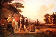 George Caleb Bingham Shooting for the Beef painting